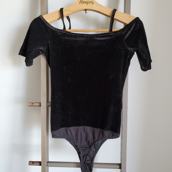 Design Lab Lord+Taylor Velour Bodycon Black XS - Picture 6 of 8